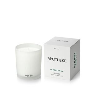 APOTHEKE Scented Soy Candle - Wild Mint & Ivy - 10.5 oz - Brand NEW in Box